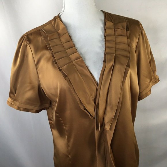 Bob Mackie Studio~Deep Gold~Detailed Neckline~ - Picture 2 of 8